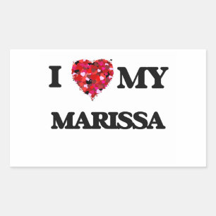Sticker Rectangulaire J'aime ma Marissa