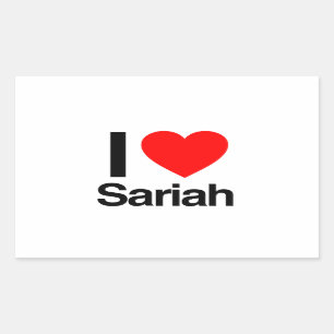 Sticker Rectangulaire j'aime sariah