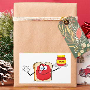 Sticker Rectangulaire Jam Sur Toast