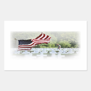 Sticker Rectangulaire Jamais oublié - Memorial Day