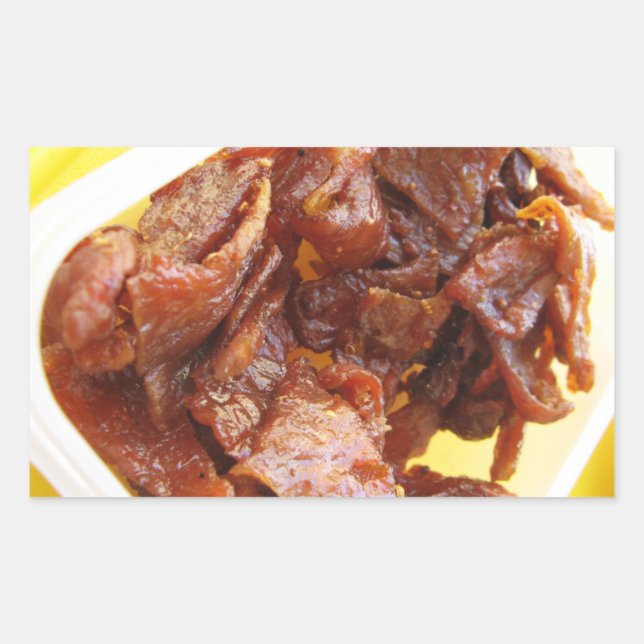 Sticker Rectangulaire Jambon séché doux et aigre [Muu Wan] (Devant)