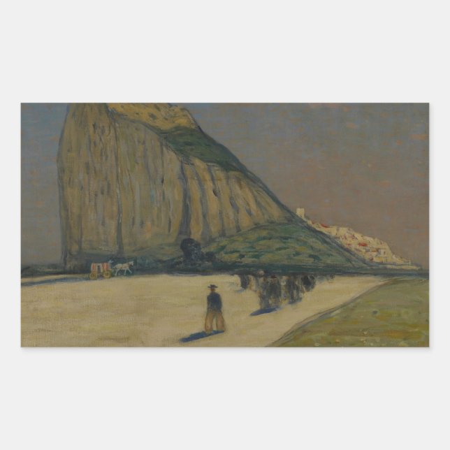 Sticker Rectangulaire James Wilson Morrice - Gibraltar (Devant)