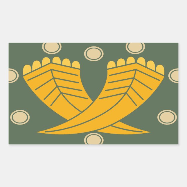 Sticker Rectangulaire Japanese traditional pattern - CHOJI (Devant)