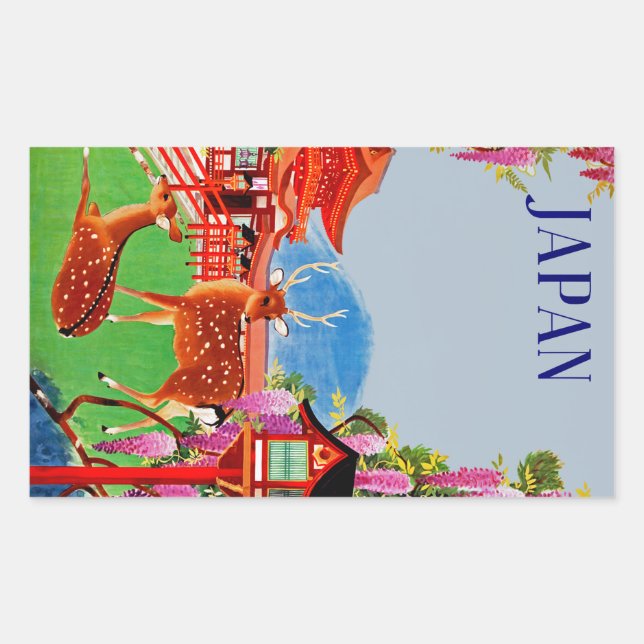 Sticker Rectangulaire Japon (Devant)