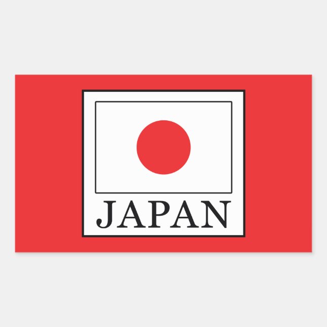 Sticker Rectangulaire Japon (Devant)