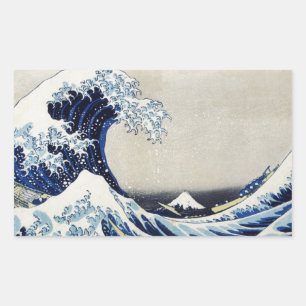 Sticker Rectangulaire Japonais Ukiyoe Art vol.4