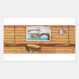 Sticker Rectangulaire Jardin