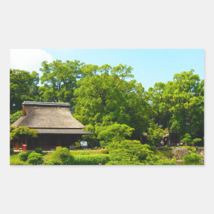 Sticker Rectangulaire Jardin japonais