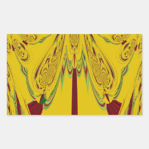 Sticker Rectangulaire jaune