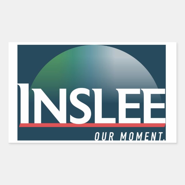 Sticker Rectangulaire Jay Inslee 2020 (Devant)