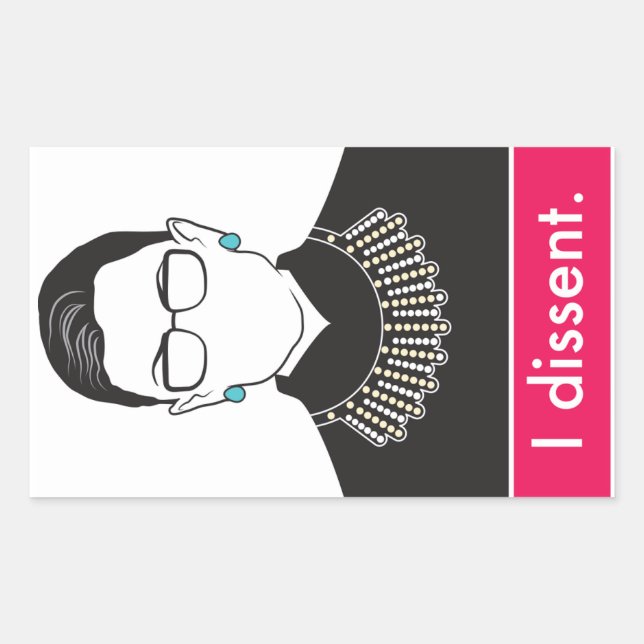 Sticker Rectangulaire Je m'oppose (Devant)