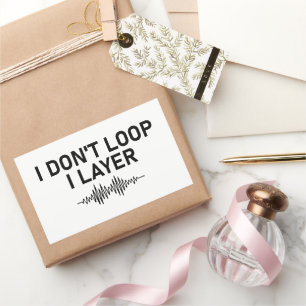 Sticker Rectangulaire Je ne bouge pas la couche I Musique minimale