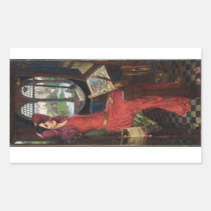 Sticker Rectangulaire Je suis à moitié malade des ombres - John Waterhou
