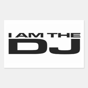 Sticker Rectangulaire Je Suis Le DJ