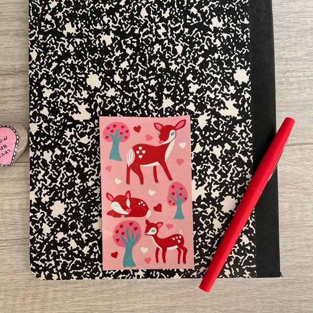 Sticker Rectangulaire Je T'Aime Chère Saint Valentin (Créateur téléchargé)