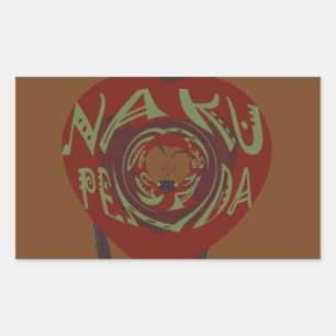 Sticker Rectangulaire Je T'Aime ! Nakupenda Sana