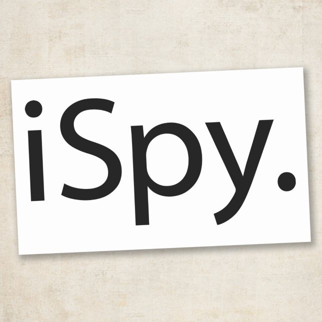 Sticker Rectangulaire Je vois (iSpy) (Créateur téléchargé)
