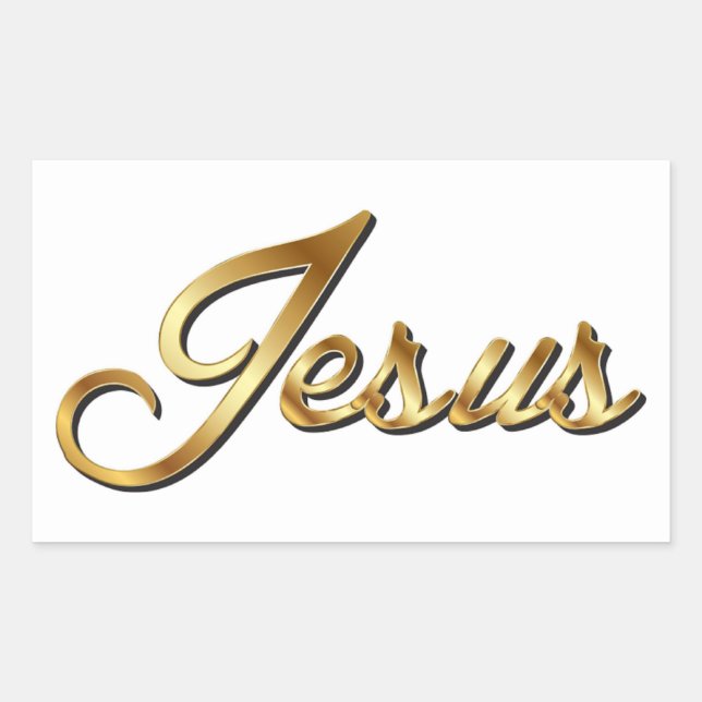STICKER RECTANGULAIRE JESUS (Devant)