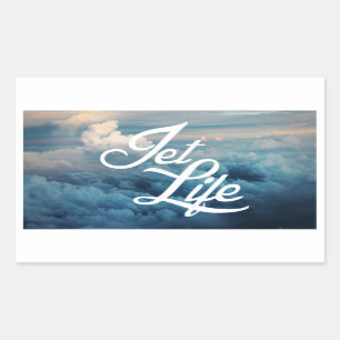 Sticker Rectangulaire Jet Life