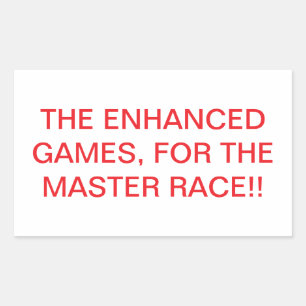 Sticker Rectangulaire JEUX AMÉLIORÉS COURSE DE LA RACE MAÎTRESSE Hankame
