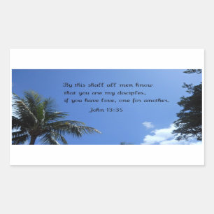 Sticker Rectangulaire John 13:35