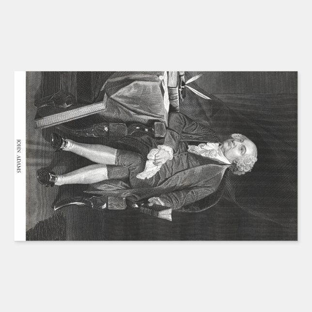 Sticker Rectangulaire John Adams (Devant)
