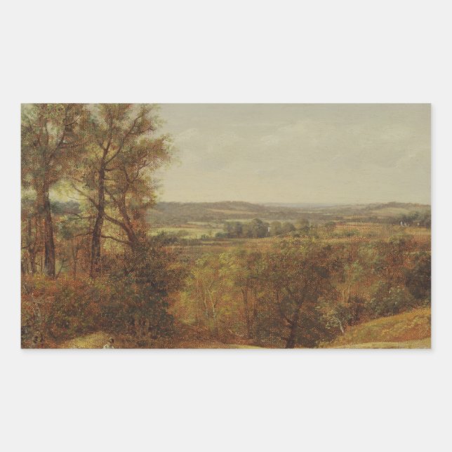 Sticker Rectangulaire John Constable - Dedham Vale (Devant)