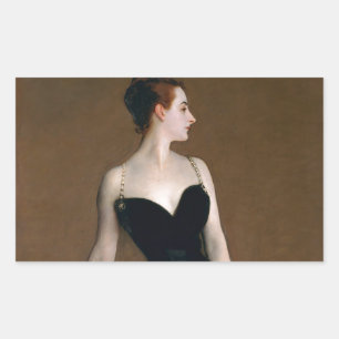 Sticker Rectangulaire John Singer Sargent Madame X Classic Portrait