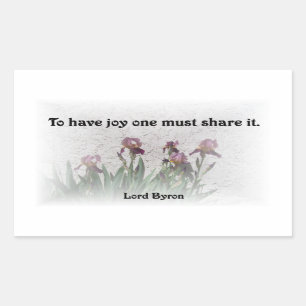 Sticker Rectangulaire Joie de part