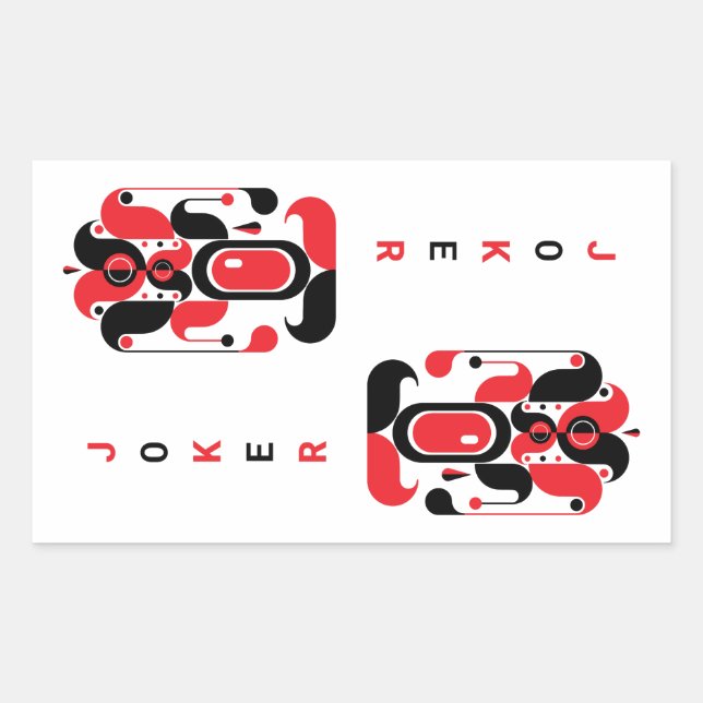 STICKER RECTANGULAIRE JOKER (Devant)