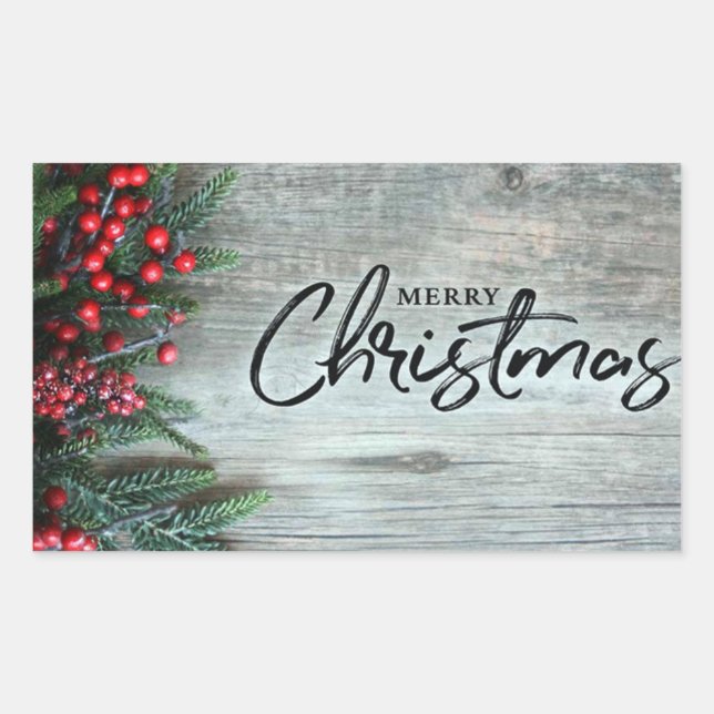 STICKER RECTANGULAIRE **JOLIE JOLIE NOËL** NOËL (Devant)