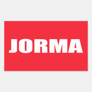 Sticker Rectangulaire Jorma (homonymie)