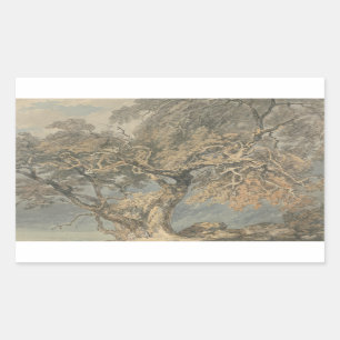 Sticker Rectangulaire Joseph Mallord William Turner - Un grand arbre