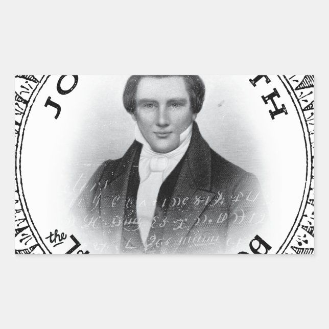Sticker Rectangulaire Joseph Smith Le Prophète de Dieu (Devant)