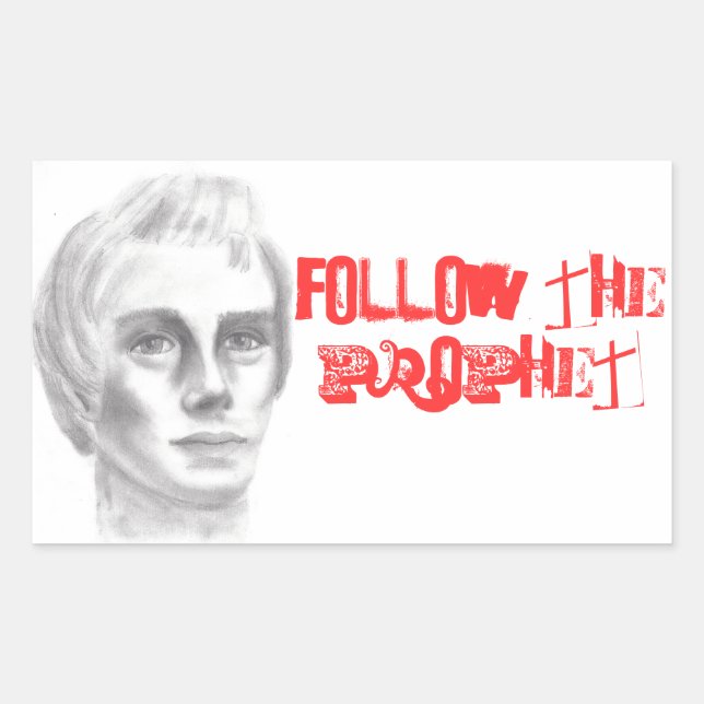 Sticker Rectangulaire Joseph Smith mormon LDS prophète (Devant)
