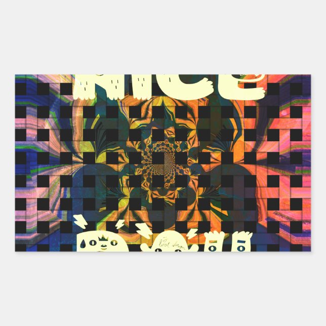 Sticker Rectangulaire Jour de Nice (Devant)