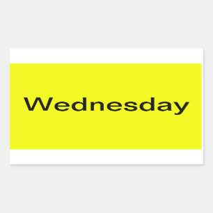 Sticker Rectangulaire Jours de la semaine Calendrier codé couleur Outils