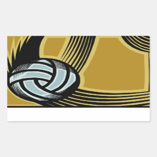 Sticker Rectangulaire Jours d'or