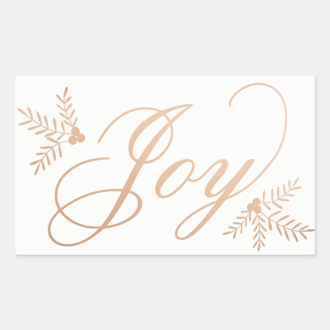 Sticker Rectangulaire Joyeuses vacances (Devant)