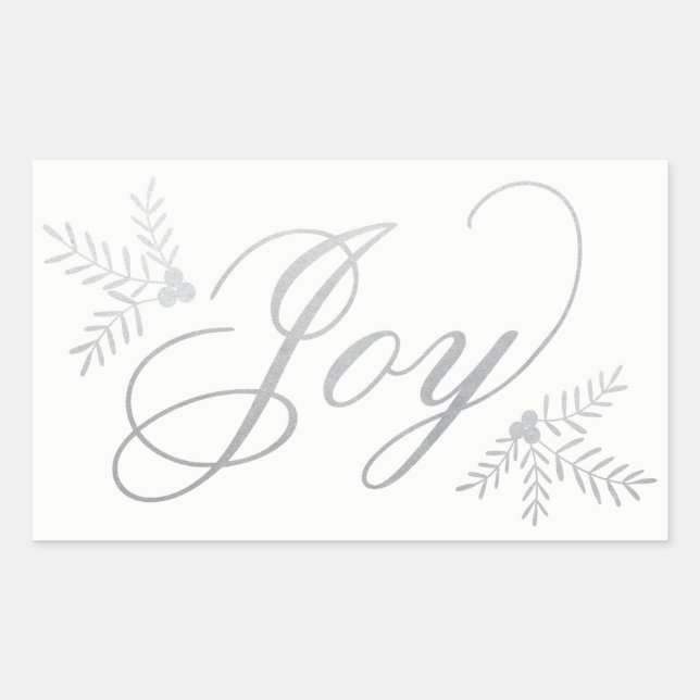 Sticker Rectangulaire Joyeuses vacances (Devant)