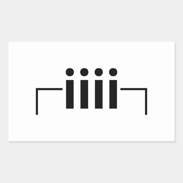 Sticker Rectangulaire Joyeux anniversaire [ Gâteau ] Emoticon japonais (Devant)