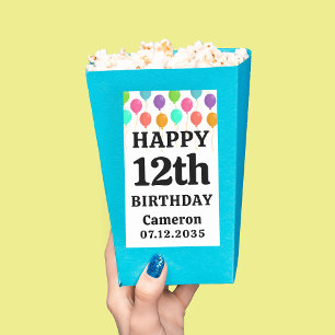 Sticker Rectangulaire Joyeux Anniversaire N'Importe Quel Âge Personnalis