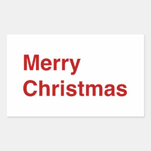 Sticker Rectangulaire Joyeux Noël Helvetica