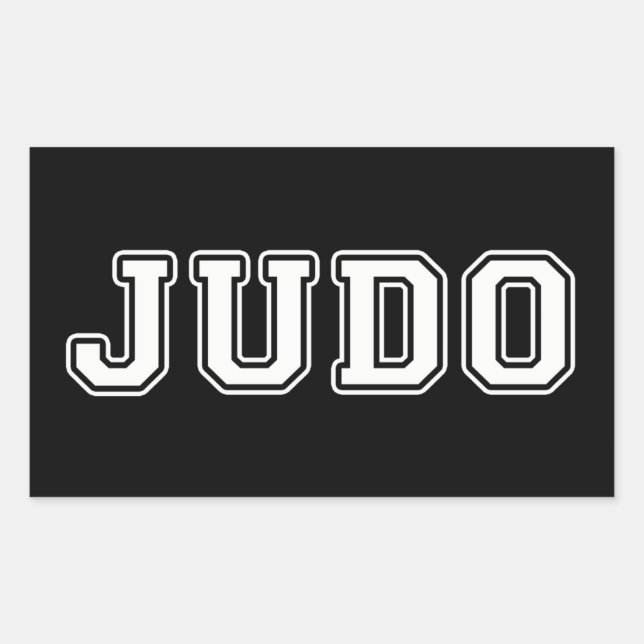 Sticker Rectangulaire Judo (Devant)