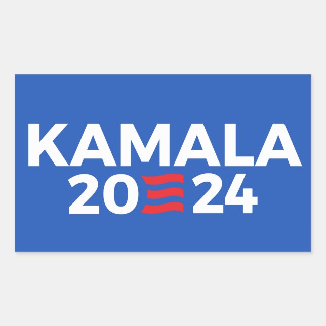 Sticker Rectangulaire Kamala 2024 (Devant)