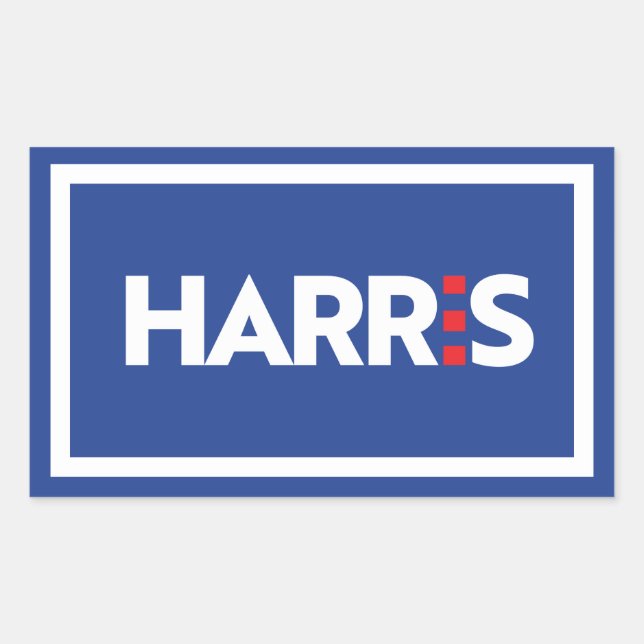 Sticker Rectangulaire Kamala Harris (Devant)