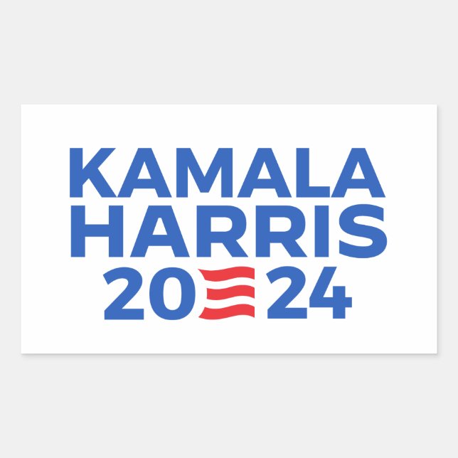 Sticker Rectangulaire Kamala Harris 2024 (Devant)