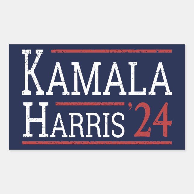 Sticker Rectangulaire Kamala Harris Election 2024 I (Devant)
