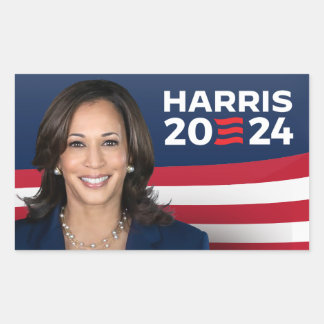 Sticker Rectangulaire Kamala Harris pour le président 2024