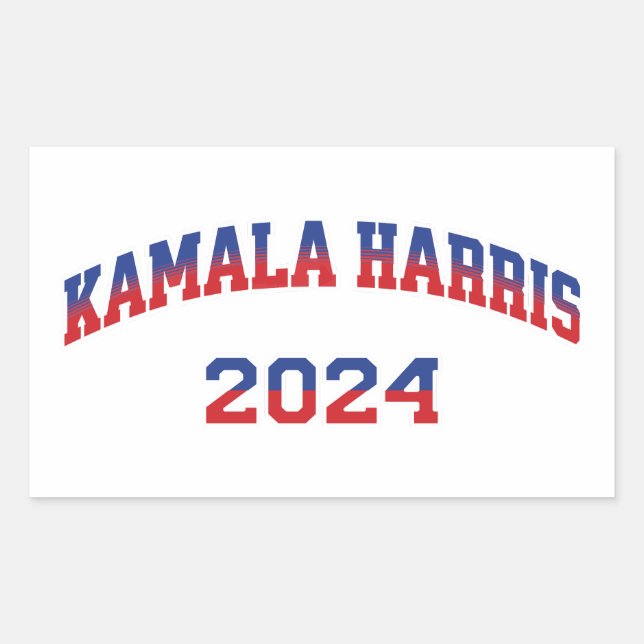 Sticker Rectangulaire Kamala Harris Pour Président 2024 (Devant)
